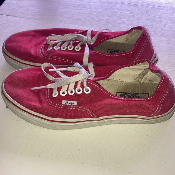 Vans sneakers red with white lace and white outersoles - Picture 2 of 5